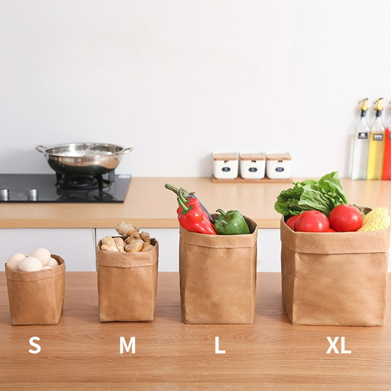 Food Storage Plants - Sacchetti di Carta Kraft Lavabili, Borse