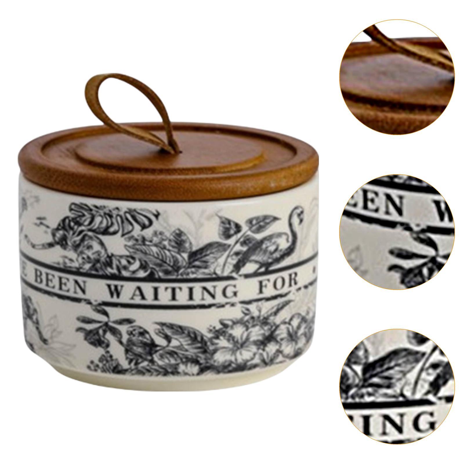 Food Storage Jars With Lids - Barattolo Decorativo in Porcellana con Coperchio