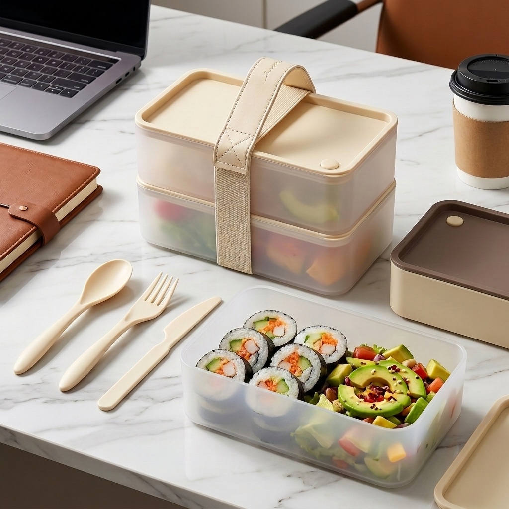 Food Storage Safety - Contenitore per alimenti portatile in plastica,