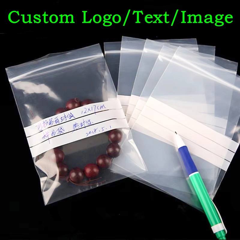 Food Storage Bags Zip Lock Pouch - 200 Sacchetti Trasparenti in PE con