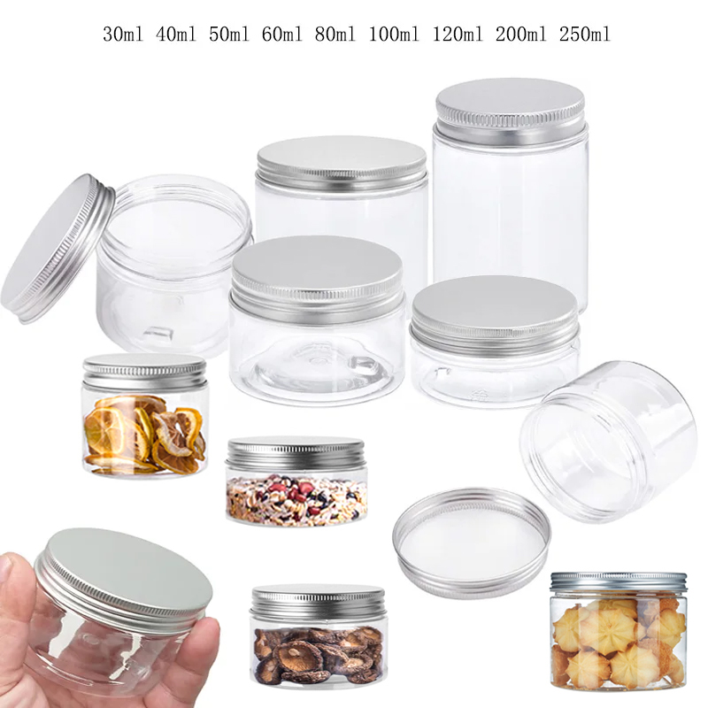 Food Storage Jars With Lids - 1-10 pezzi 20/25/30/40/45-250ml barattoli di stoccaggio