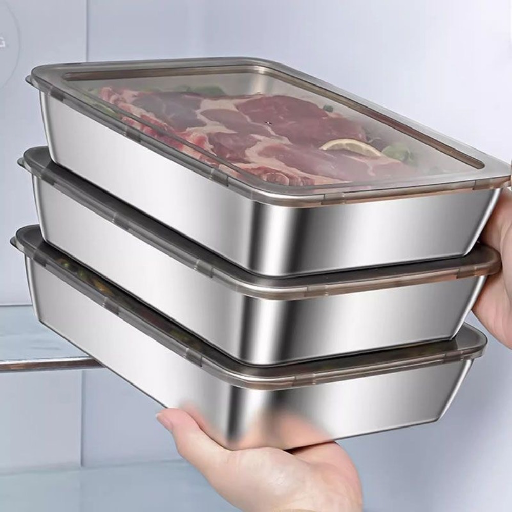 Food Storage Stainless Steel - Vassoio da portata in acciaio inox
