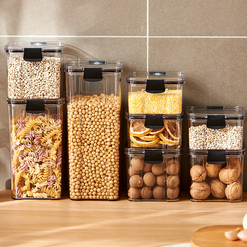 Food Storage Containers Glass - Barattoli sigillati Organizzatore per la conservazione