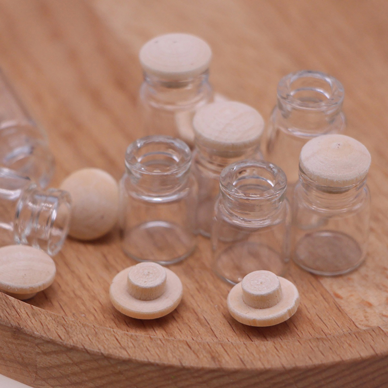 Food Storage Jars With Lids - 4 pezzi 1:12 barattoli di vetro