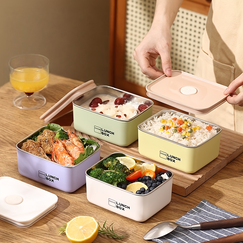 Food Storage In Stainless Steel - Set di Contenitori per Alimenti in