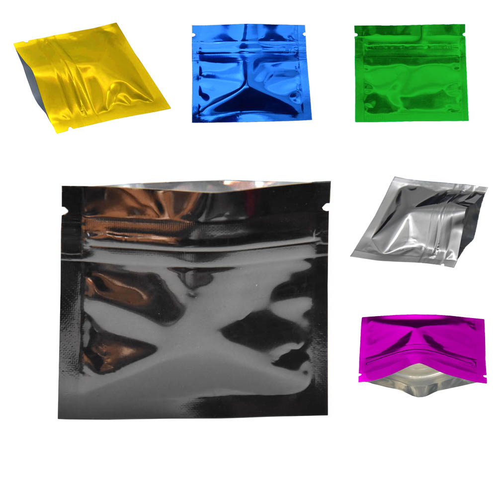 Food Storage Bags Zip Lock Pouch - 100 pz colorato lucido foglio di