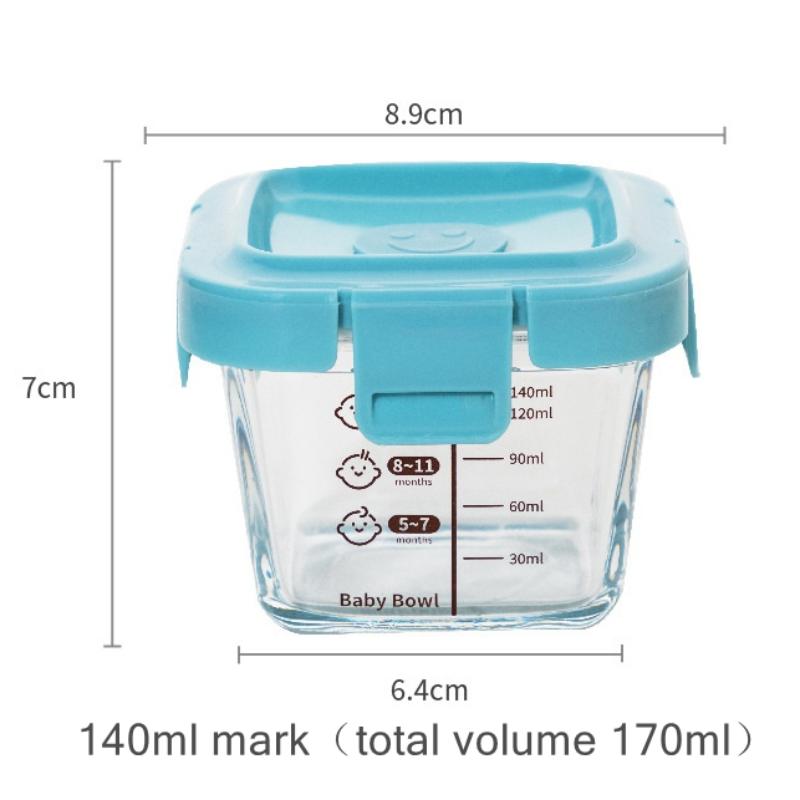 Food Storage Containers Glass - Contenitore per Alimenti in Vetro Portatile
