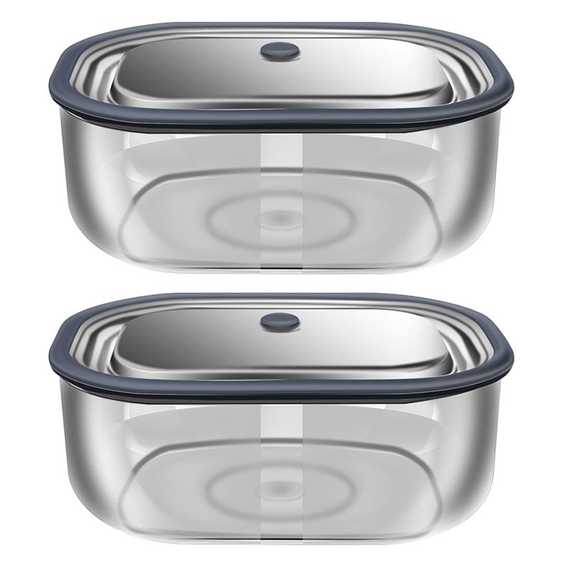Food Storage Containers Glass - Scatola per il pranzo rettangolare in