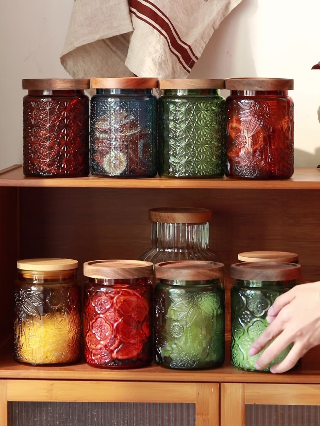 Food Storage Jars With Lids - Barattolo da cucina in vetro Vintage