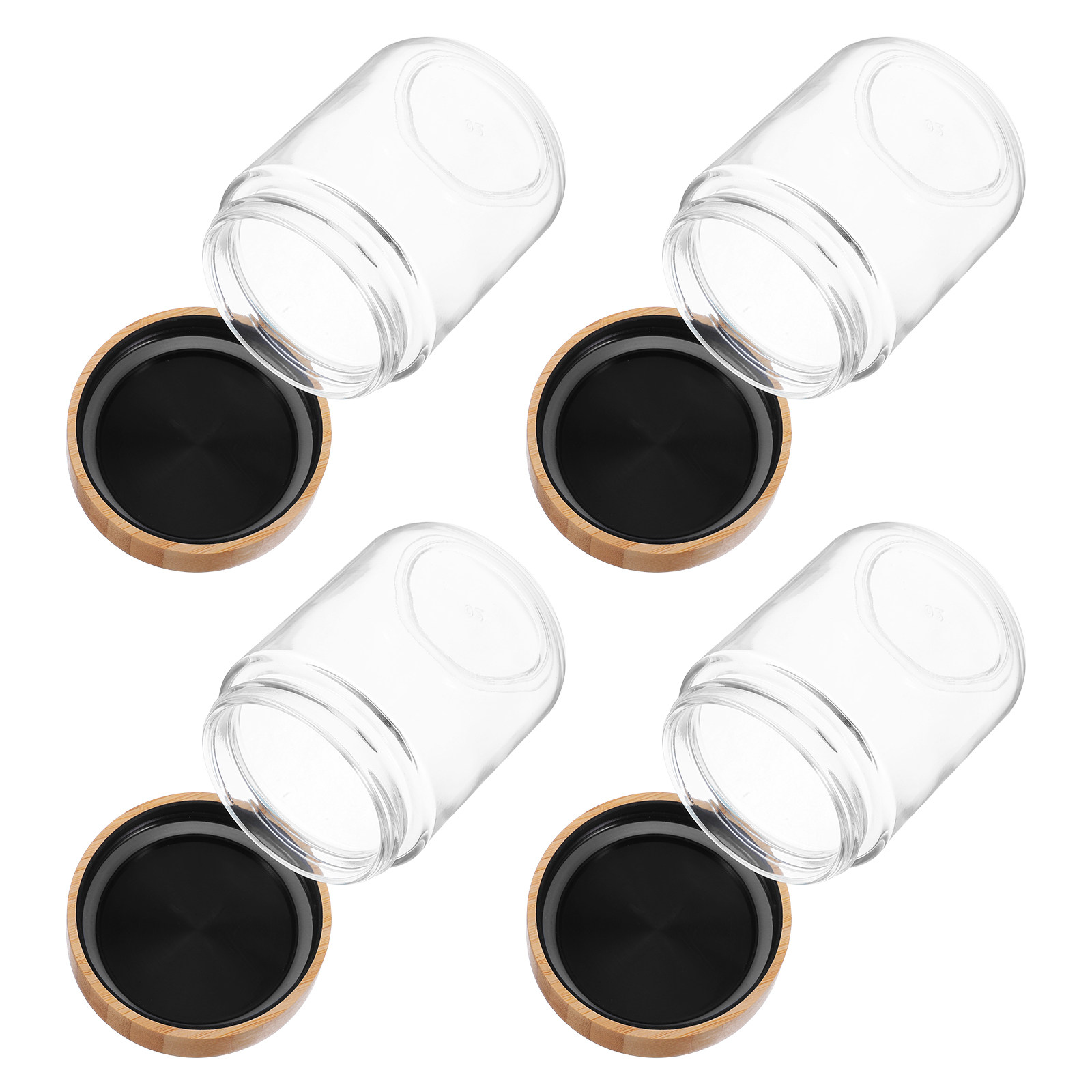Food Storage Jars With Lids - 4 Barattoli in Vetro per Cucina
