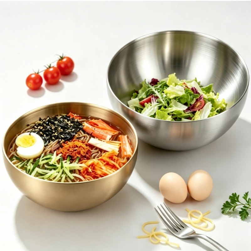 Food Storage In Stainless Steel - Ciotole per Mescolare in Acciaio Inox,