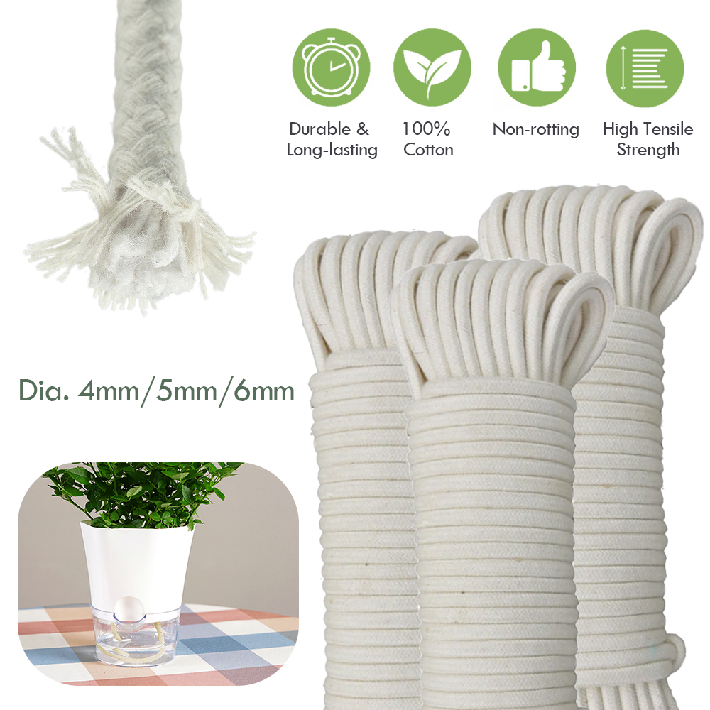 Food Storage Plants - 4/5/6mm autoirrigante cotone stoppino cavo piante