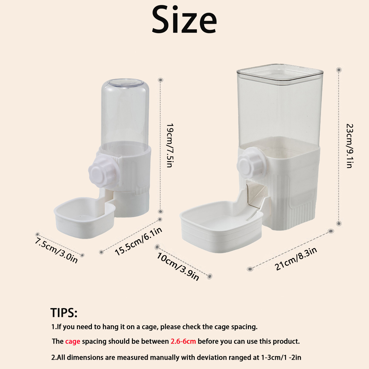 Ciotola per gabbia sospesa per - Portion Control Container recensione e prezzo