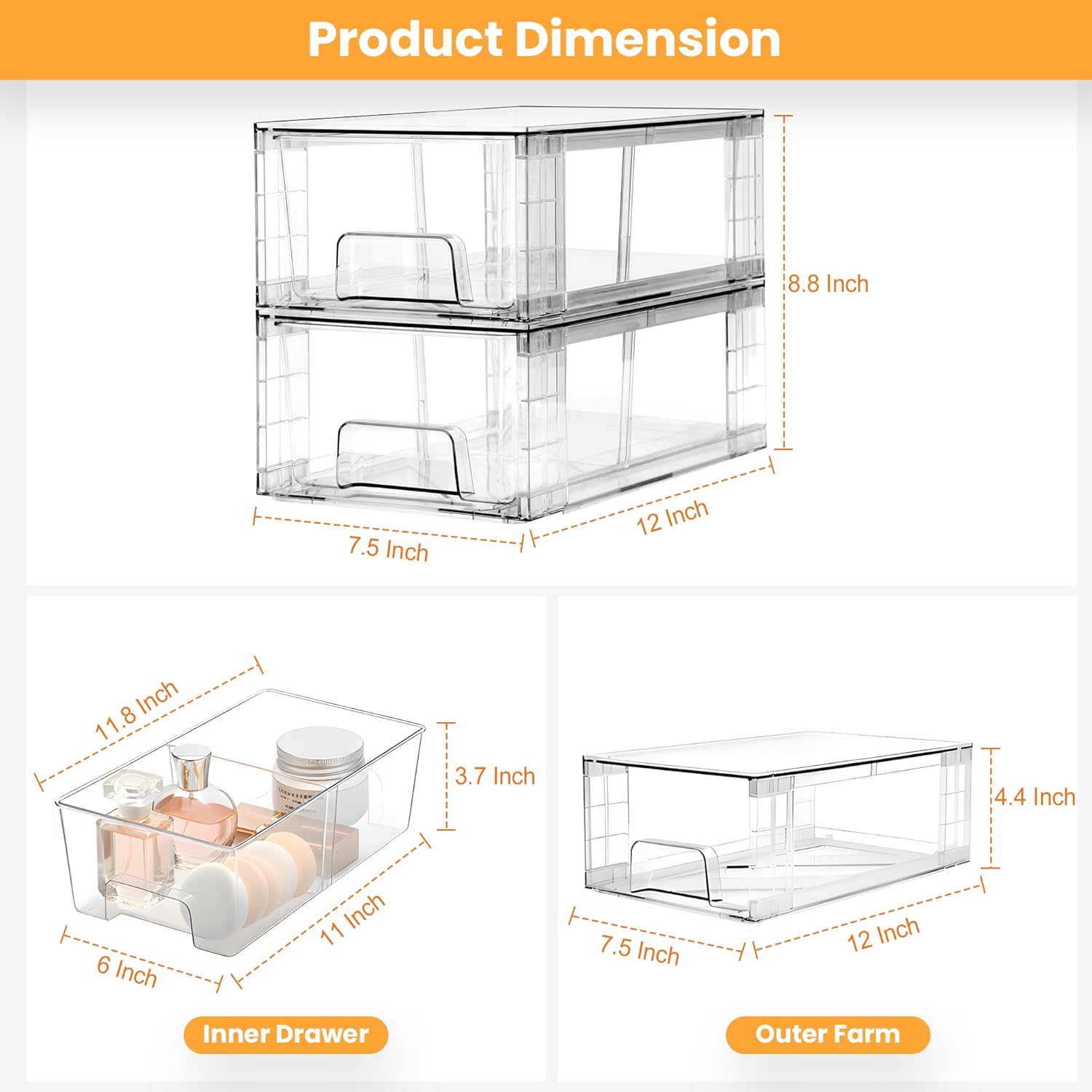 Confezione da 2 cassetti impil - Stackable Pantry Bin recensione e prezzo
