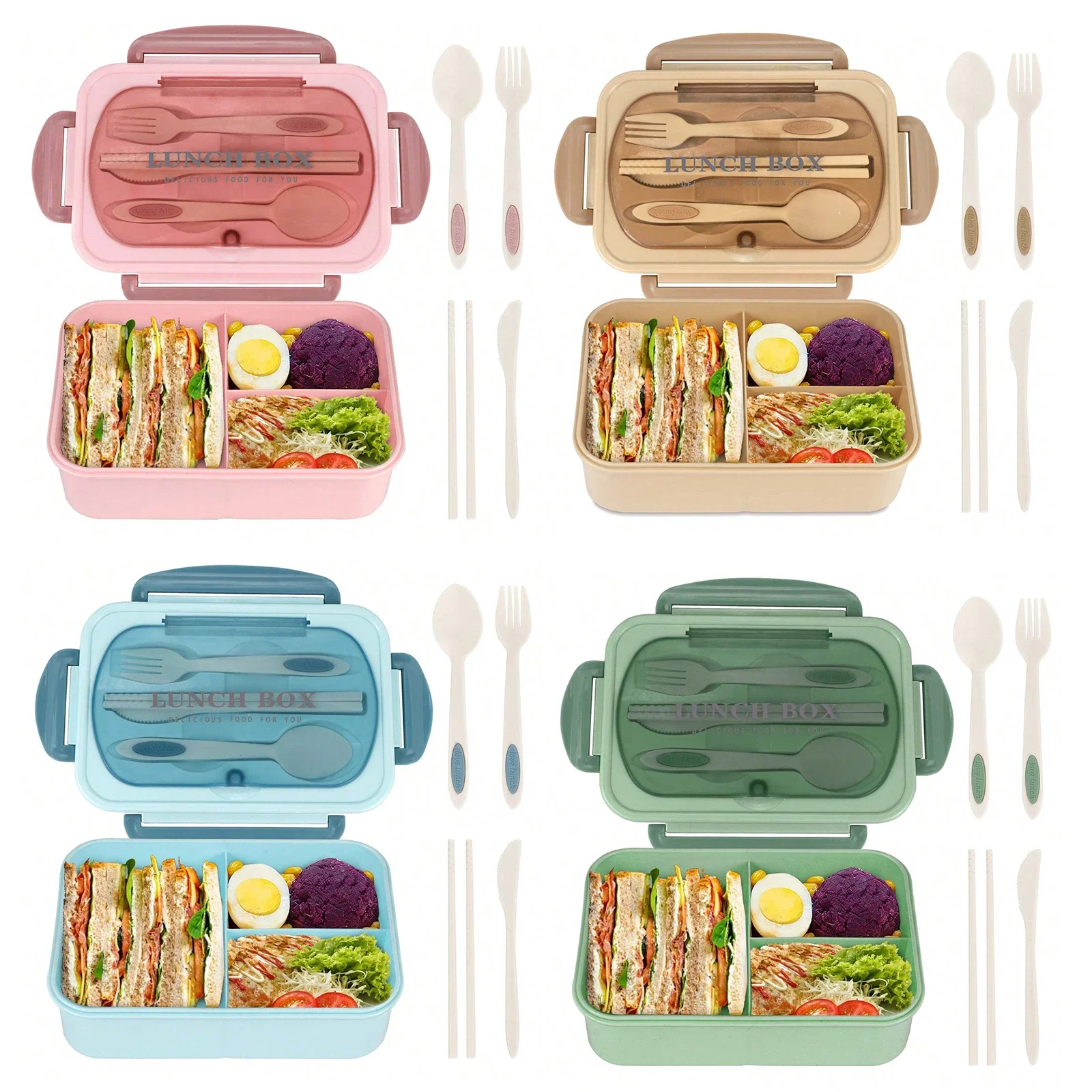 Bento Box per adulti con 3 sco - Food Storage Safety recensione e prezzo