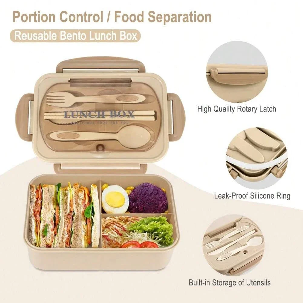 Bento Box per adulti con 3 sco - Food Storage Safety recensione e prezzo