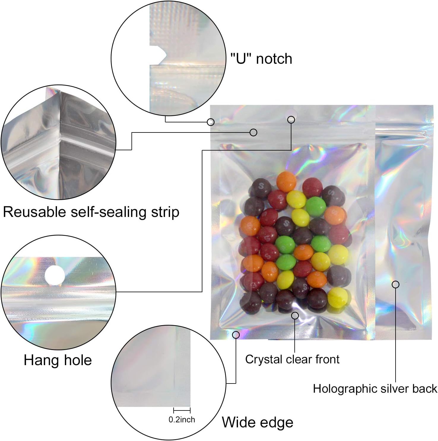 Sacchetti sigillanti Laser da  - Food Storage Bags Zip Lock Pouch recensione e prezzo