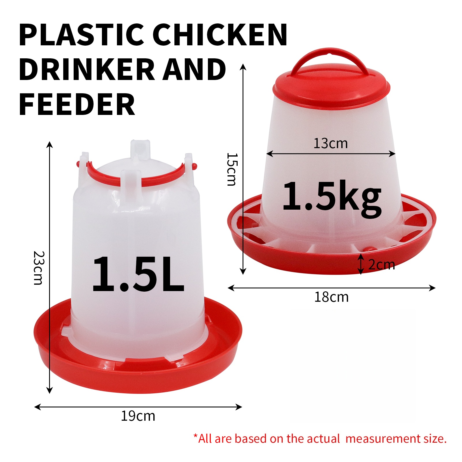 1.5kg 1.5L Pollame Alimentator - Portion Control Container recensione e prezzo