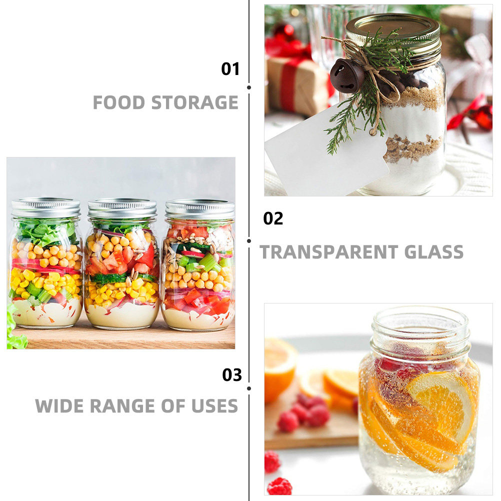Set di 6 Barattoli in Vetro Tr - Food Storage Jars With Lids recensione e prezzo