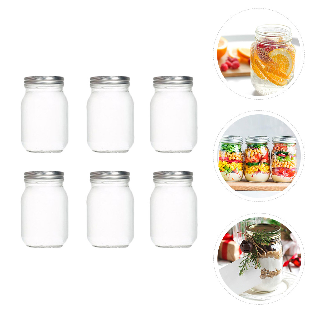 Set di 6 Barattoli in Vetro Tr - Food Storage Jars With Lids recensione e prezzo