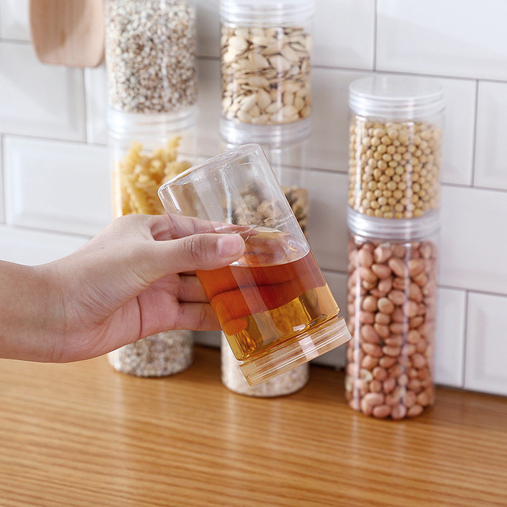 10 barattoli trasparenti in pl - Food Storage Jars With Lids recensione e prezzo