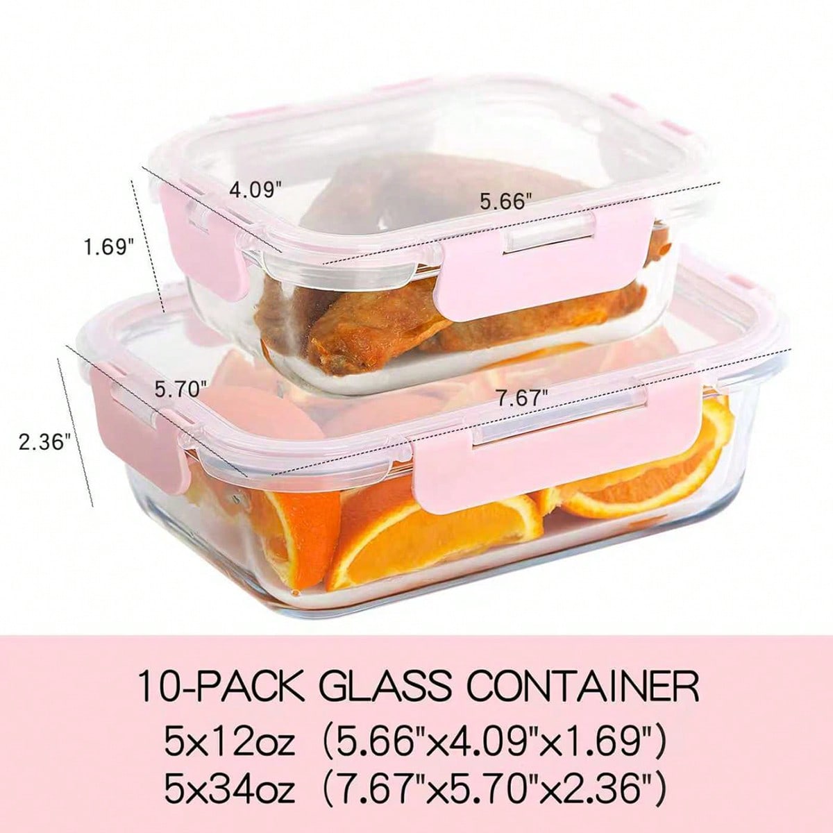 Confezione da 10 contenitori i - Food Storage Containers Glass recensione e prezzo