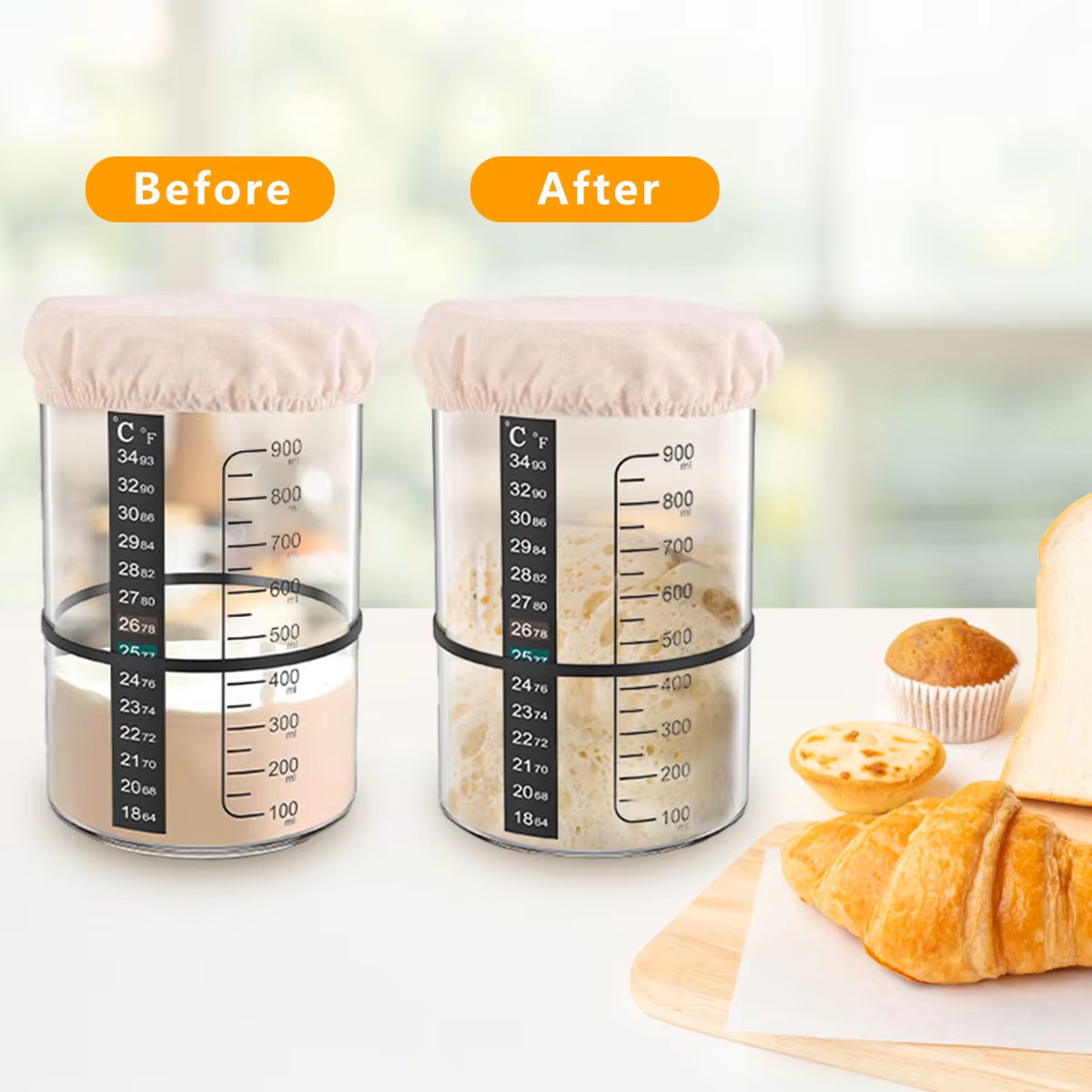Set di Barattoli per Lievito N - Food Storage Containers Glass recensione e prezzo