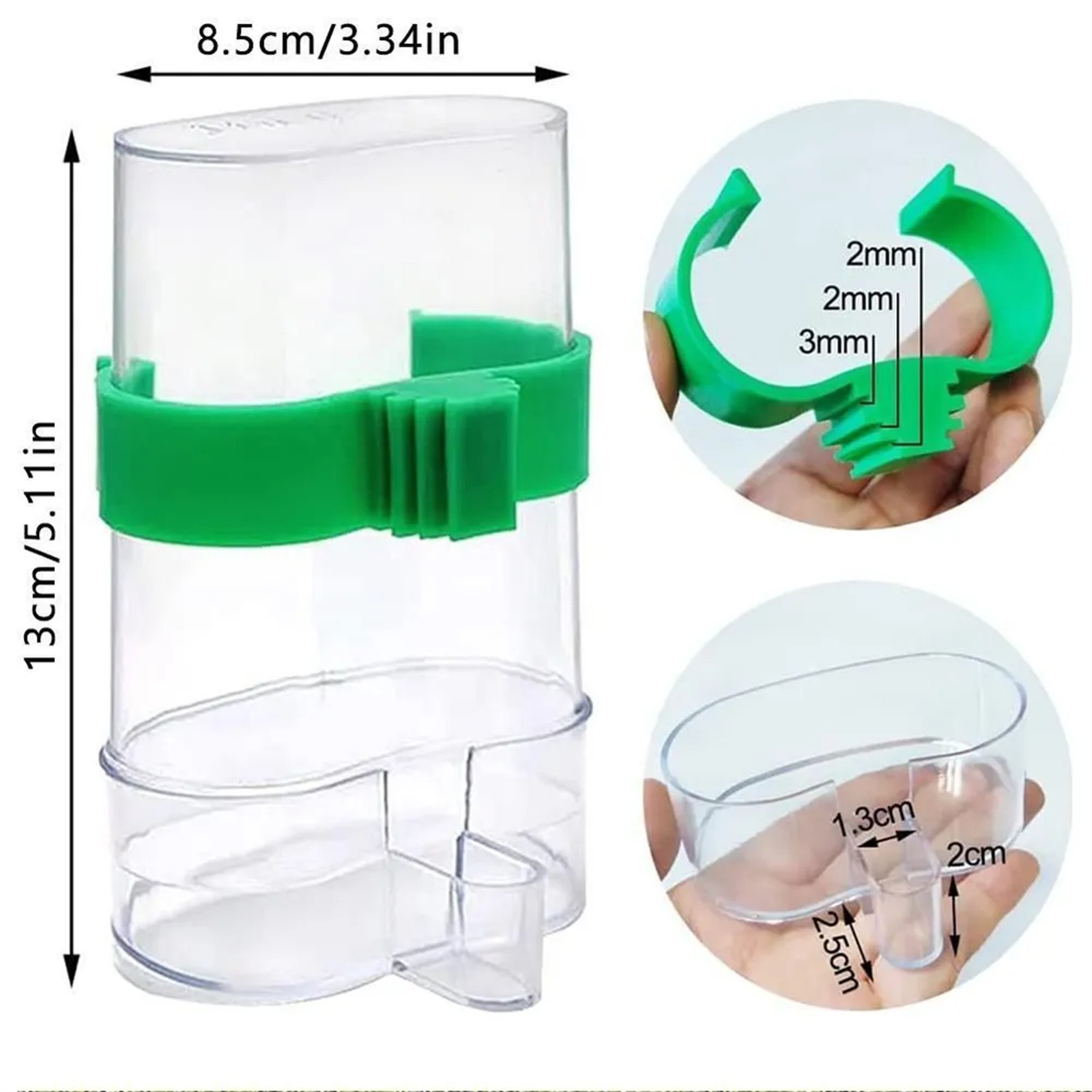 Bevitore d'acqua per uccelli C - Portion Control Container recensione e prezzo