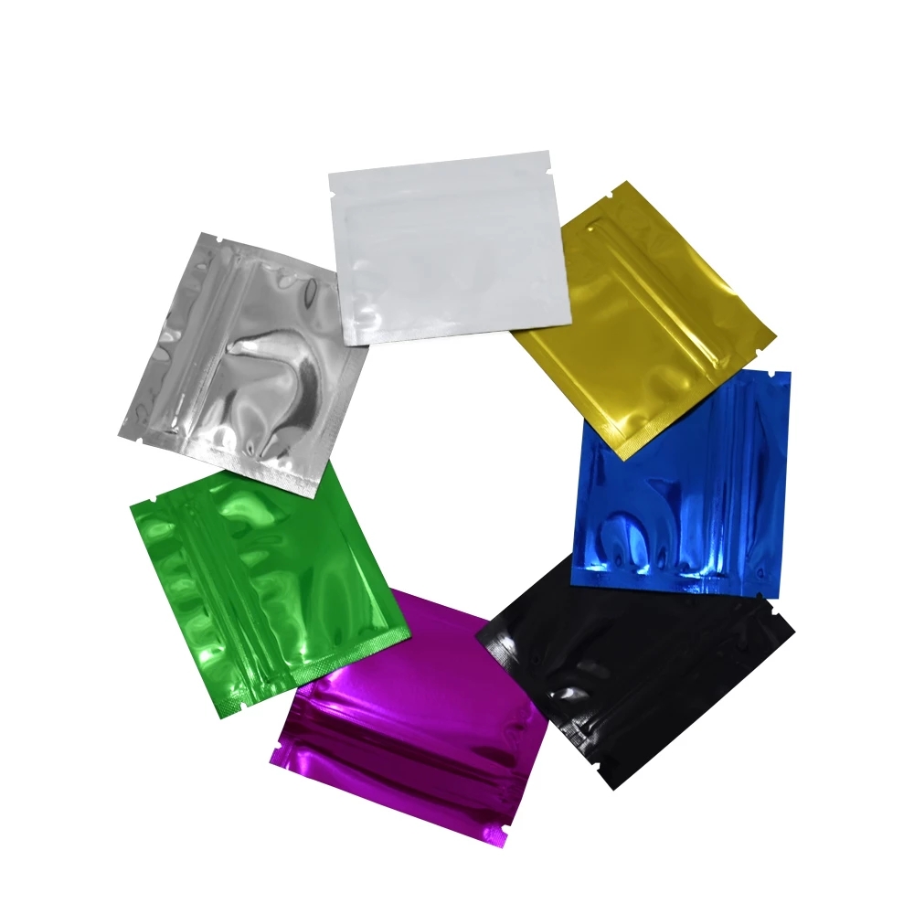 100 pz colorato lucido foglio  - Food Storage Bags Zip Lock Pouch recensione e prezzo