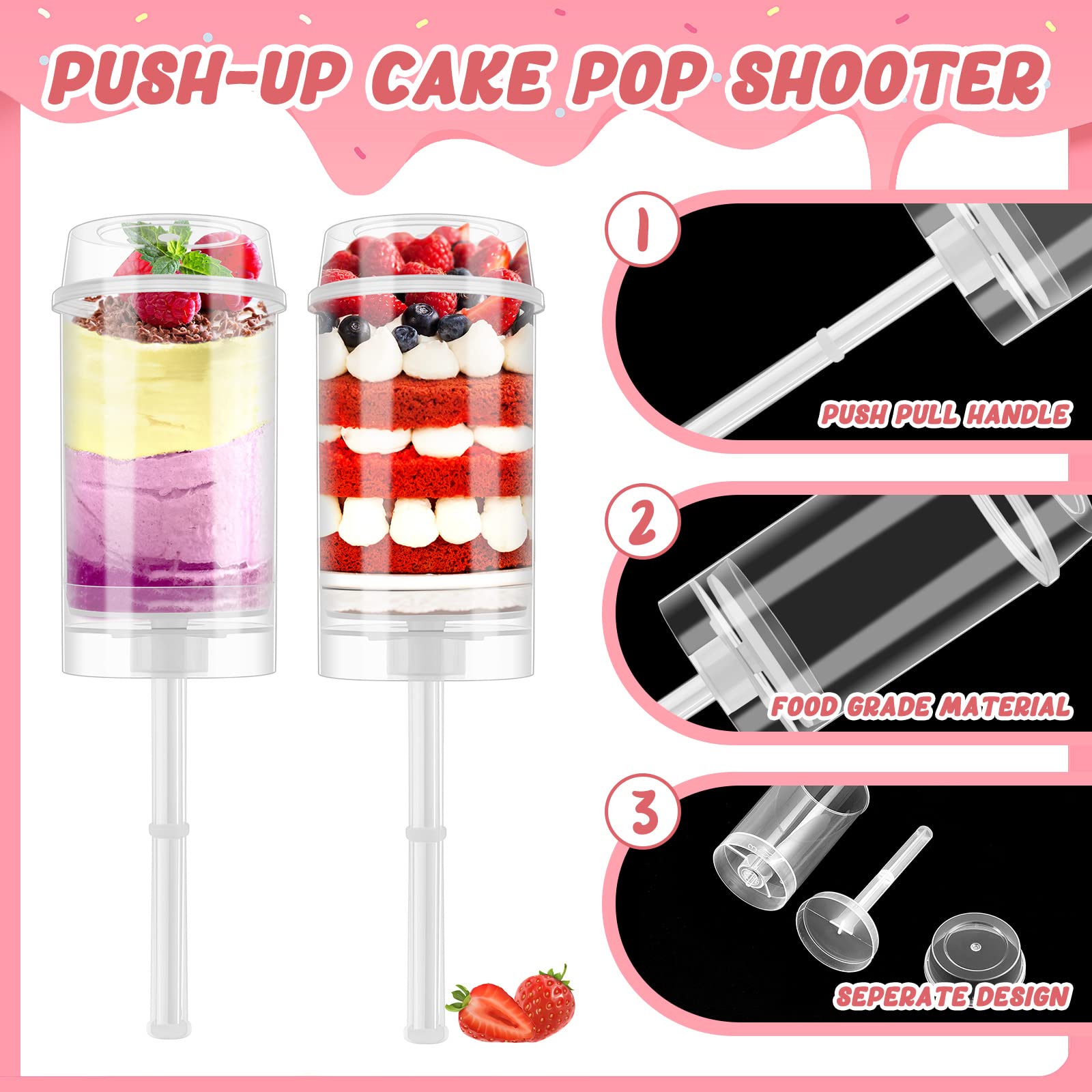 Contenitori per Cake Push Pop  - Portion Control Container recensione e prezzo
