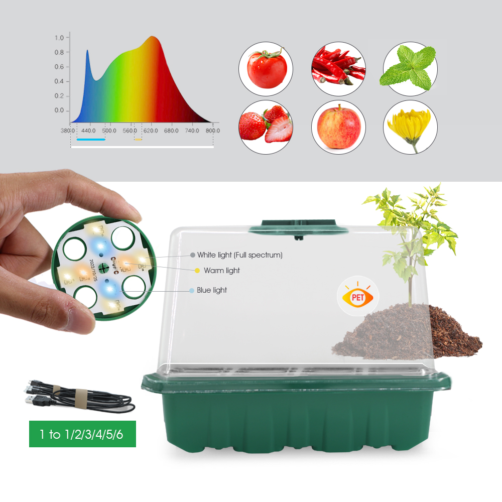 Vasi per vivaio a LED con vass - Food Storage Plants recensione e prezzo