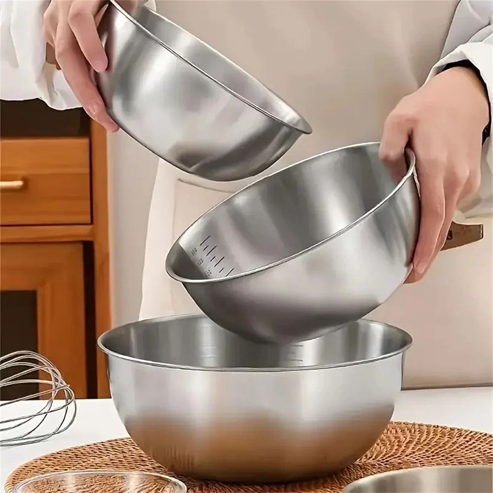 Set di 3 Ciotole in Acciaio In - Food Storage In Stainless Steel recensione e prezzo