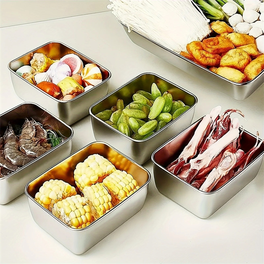 1/3/5 pezzi scatola di conserv - Food Storage In Stainless Steel recensione e prezzo