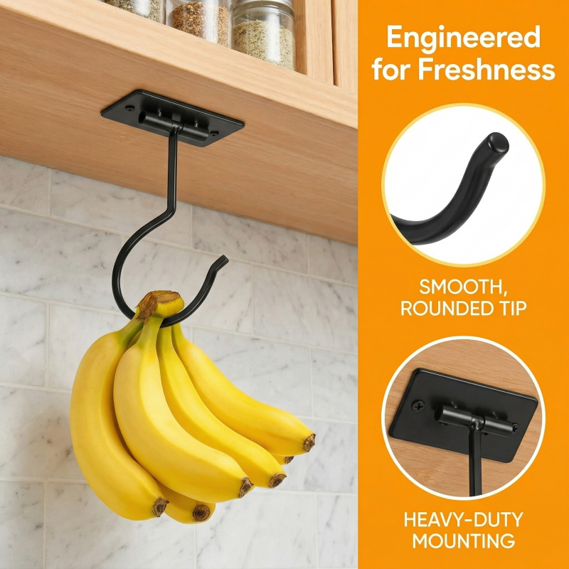 Gancio a banana autoadesivo in - Food Storage And Organizer recensione e prezzo