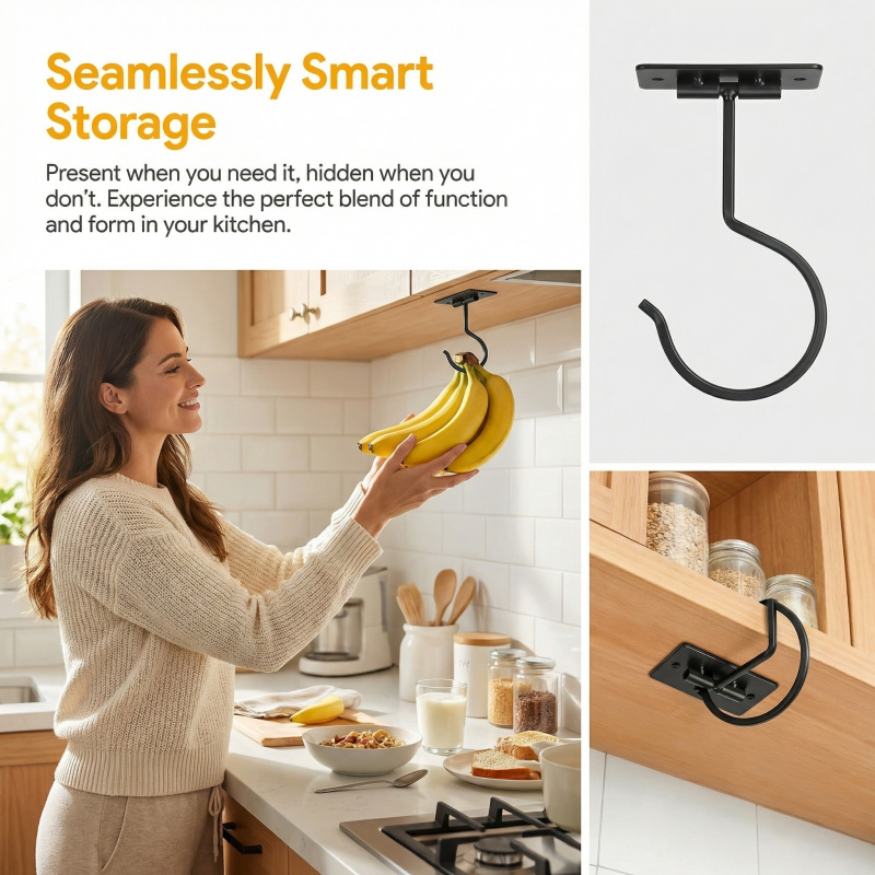 Gancio a banana autoadesivo in - Food Storage And Organizer recensione e prezzo