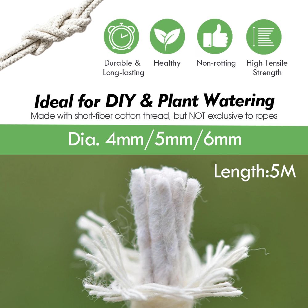 4/5/6mm autoirrigante cotone s - Food Storage Plants recensione e prezzo